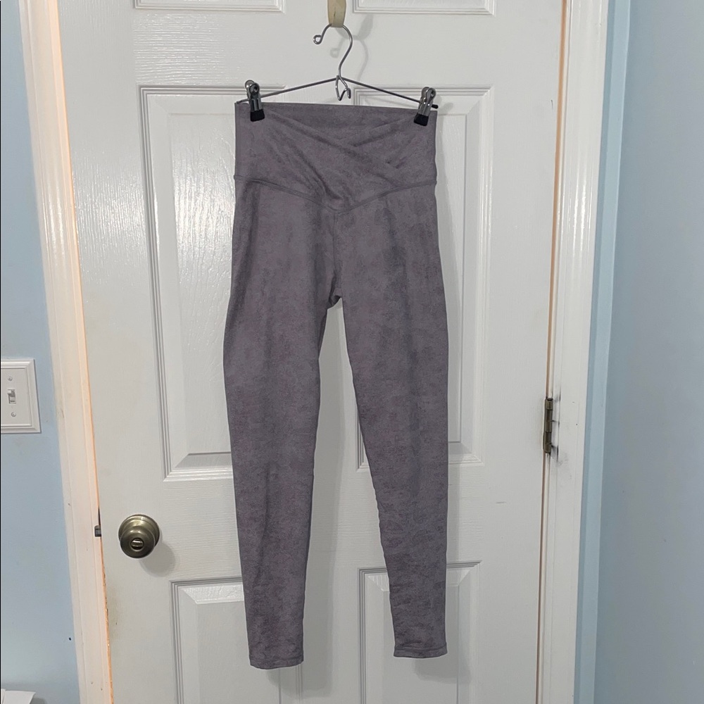 Offline by Aerie Purple Textured Crossover Leggings